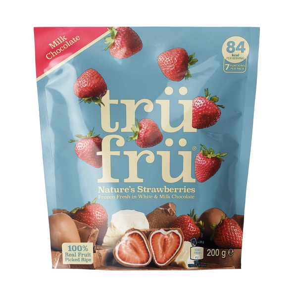trufru Nature's Strawberries (Milk Chocolate)